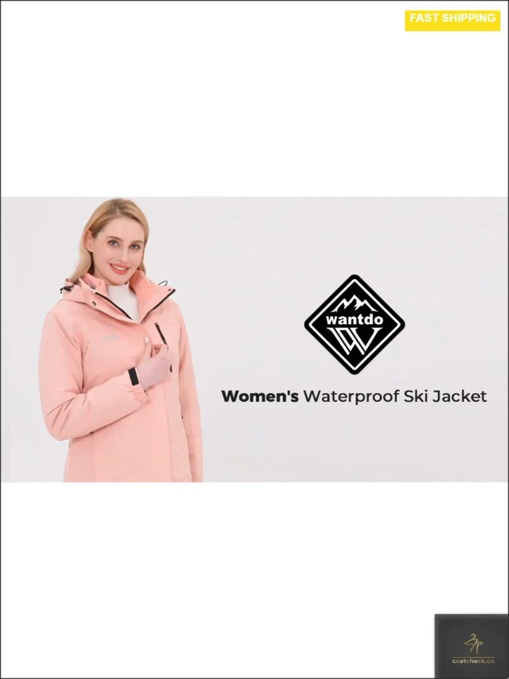 Women's 3-in-1 Ski Jacket Cotton Padded Liner Winter Coat